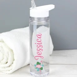 Personalised Water Bottle - Flamingo
