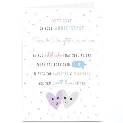 Personalised Wedding Anniversary Card - When You Both Said I Do
