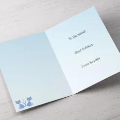 Personalised Wedding Card - Mrs and Mrs Cats