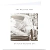 Personalised Wedding Card - Black & White Car