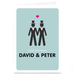 Personalised Wedding Card - 2 Grooms