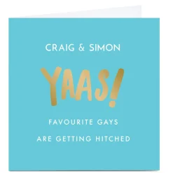 Personalised Wedding Card - Getting Hitched