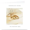 Personalised Wedding Card - 2 Gold Rings