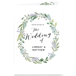 Personalised Wedding Invitation - Botanical