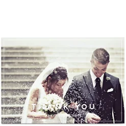 Personalised Wedding Photo Card - Thank You Landscape
