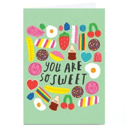 Personalised Whale & Bird Card - You Are So Sweet