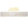 Personalised White & Gold Happy Birthday Banner