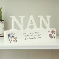 Personalised Wild Flowers Nan Ornament