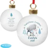 Personalised Winter Explorer First Christmas Tiny Tatty Teddy Bauble