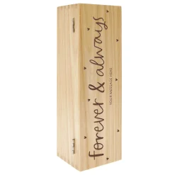 Personalised Wooden Alcohol Box - Forever & Always