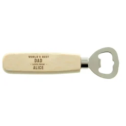 Personalised Wooden Bottle Opener - Dad