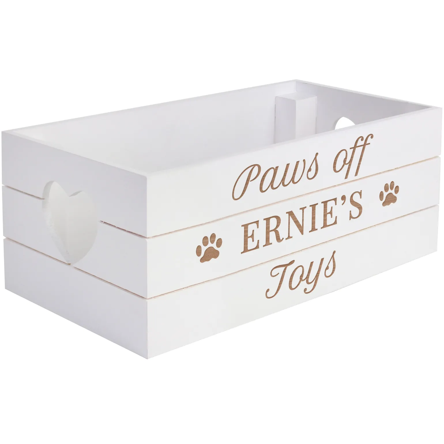 Personalised Wooden Pet Toys & Treats Crate