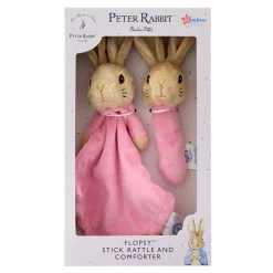 Peter Rabbit Flopsy Stick Rattle & Comforter