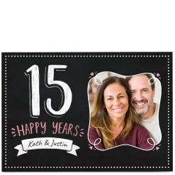 Photo Anniversary Card - 15 Happy Years