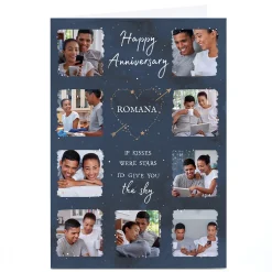 Photo Anniversary Card - If Kisses Were Stars...