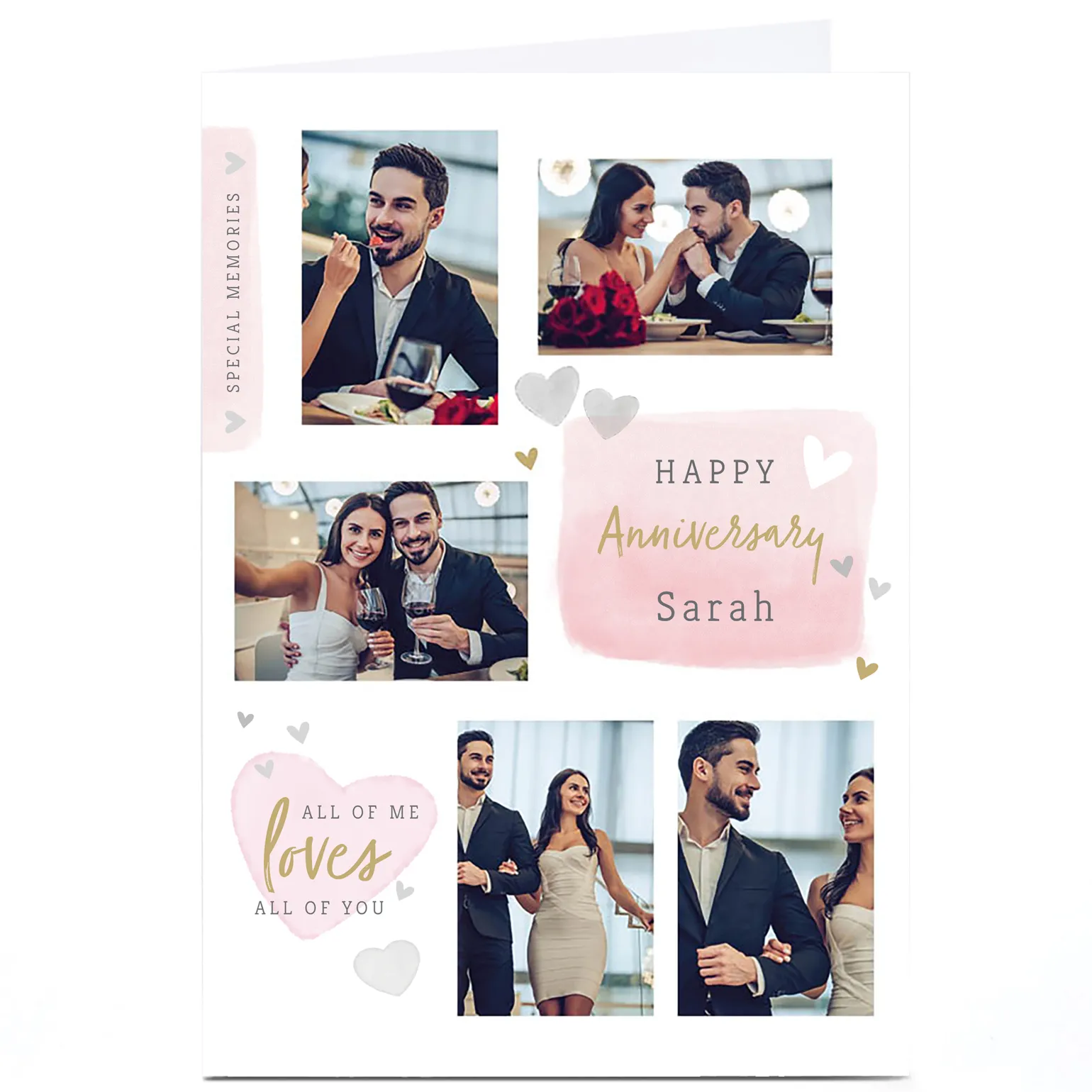 Photo Anniversary Card - Special Memories Collage
