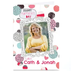 Photo Bev Hopwood Mother's Day Card - Frame & Polka Dots