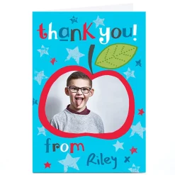 Photo Bev Hopwood Thank You Teacher Card - Apple