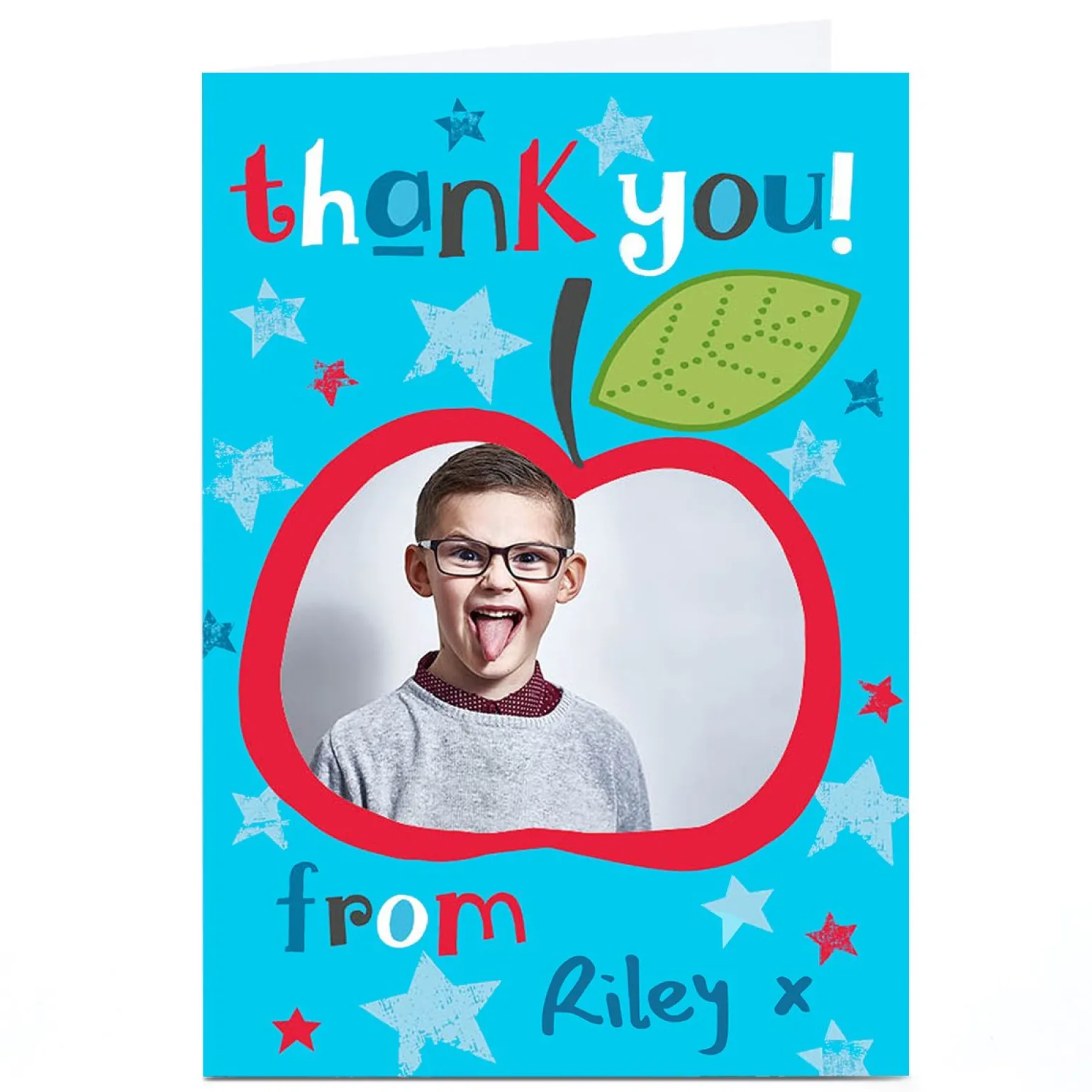 Photo Bev Hopwood Thank You Teacher Card - Apple