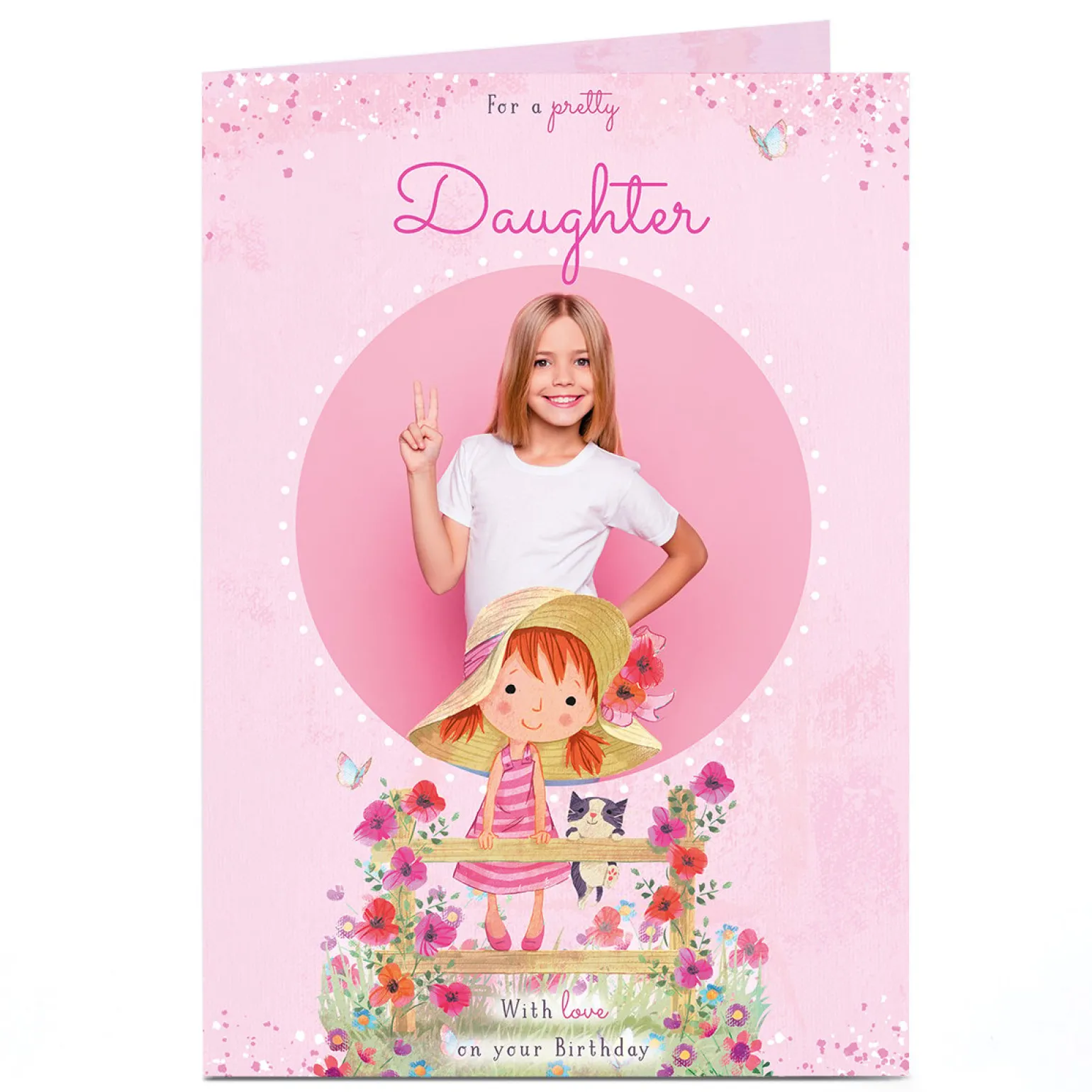 Photo Birthday Card - For a Pretty...