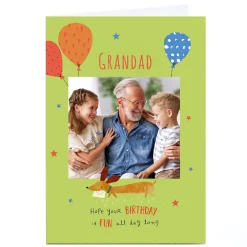 Photo Birthday Card - Grandad Sausage Dog