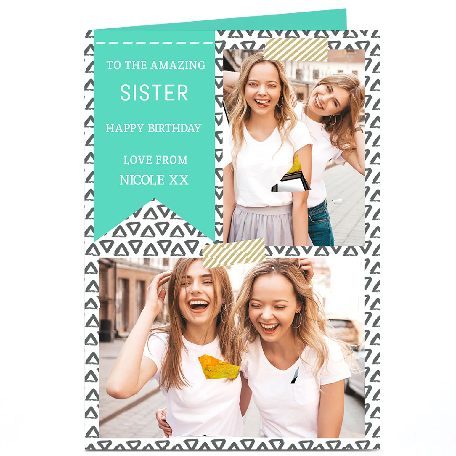 Photo Birthday Card - Sister To My Amazing...