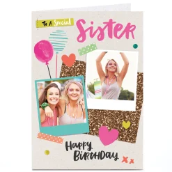Photo Birthday Card - To A Special Sister