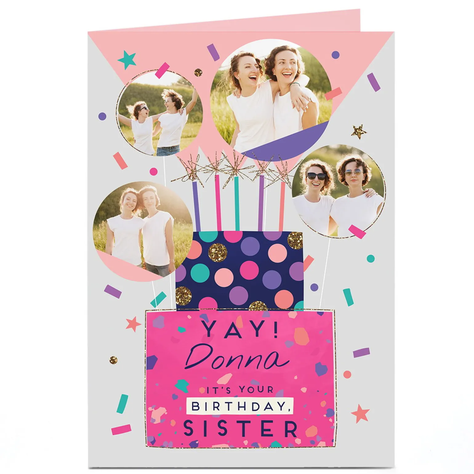 Photo Birthday Card - Yay! Birthday Sister