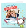 Photo Carol Richardson Birthday Card - Daddy Cuddles Blue