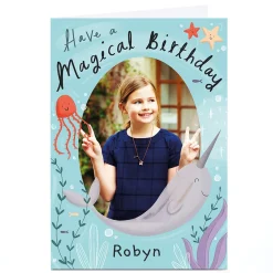 Photo Chloe Fae Birthday Card - Magical Sea