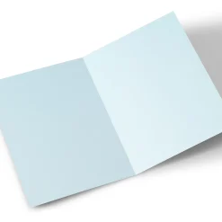 Photo Christmas Card - Blue Snowflakes, Son