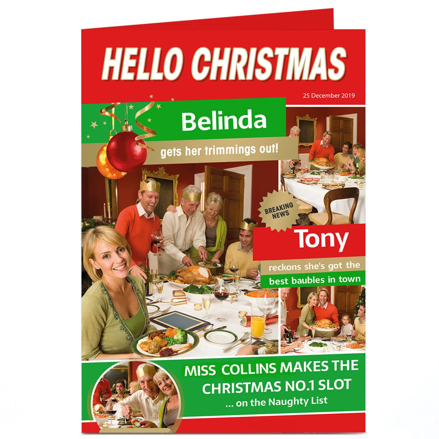 Photo Christmas Card - Festive Magazine