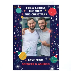 Photo Christmas Card - From Across The Miles