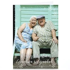 Photo Christmas Card - Grandma and Grandad