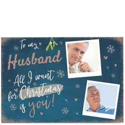 Photo Christmas Card - Husband All I Want Is You