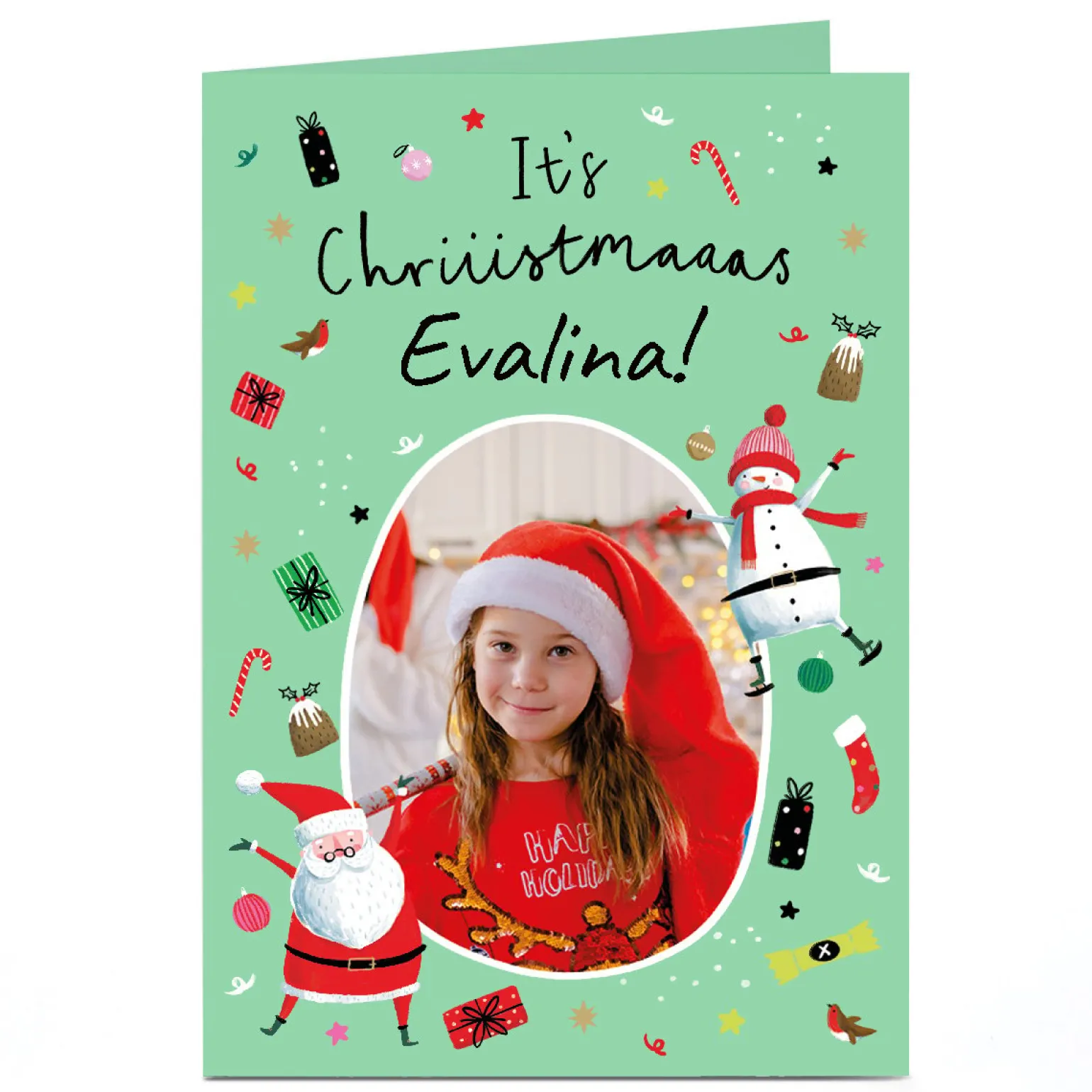 Photo Christmas Card - It's Chriiistmaaas, Any Name