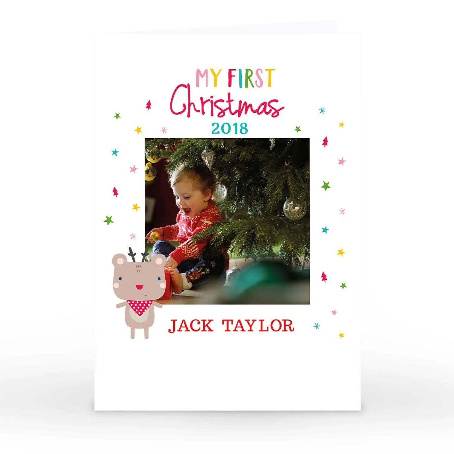 Photo Christmas Card - My First Christmas