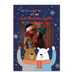 Photo Christmas Card - Our First Christmas Bears