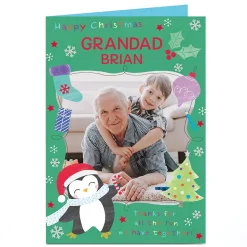 Photo Christmas Card - Penguin Thanks For All The Fun