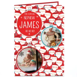 Photo Christmas Card - Santas & Baubles, For A Special ...