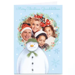 Photo Christmas Card - The Snowman, Grandchildren