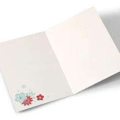 Photo Christmas Card - Winter Flowers, Grandma