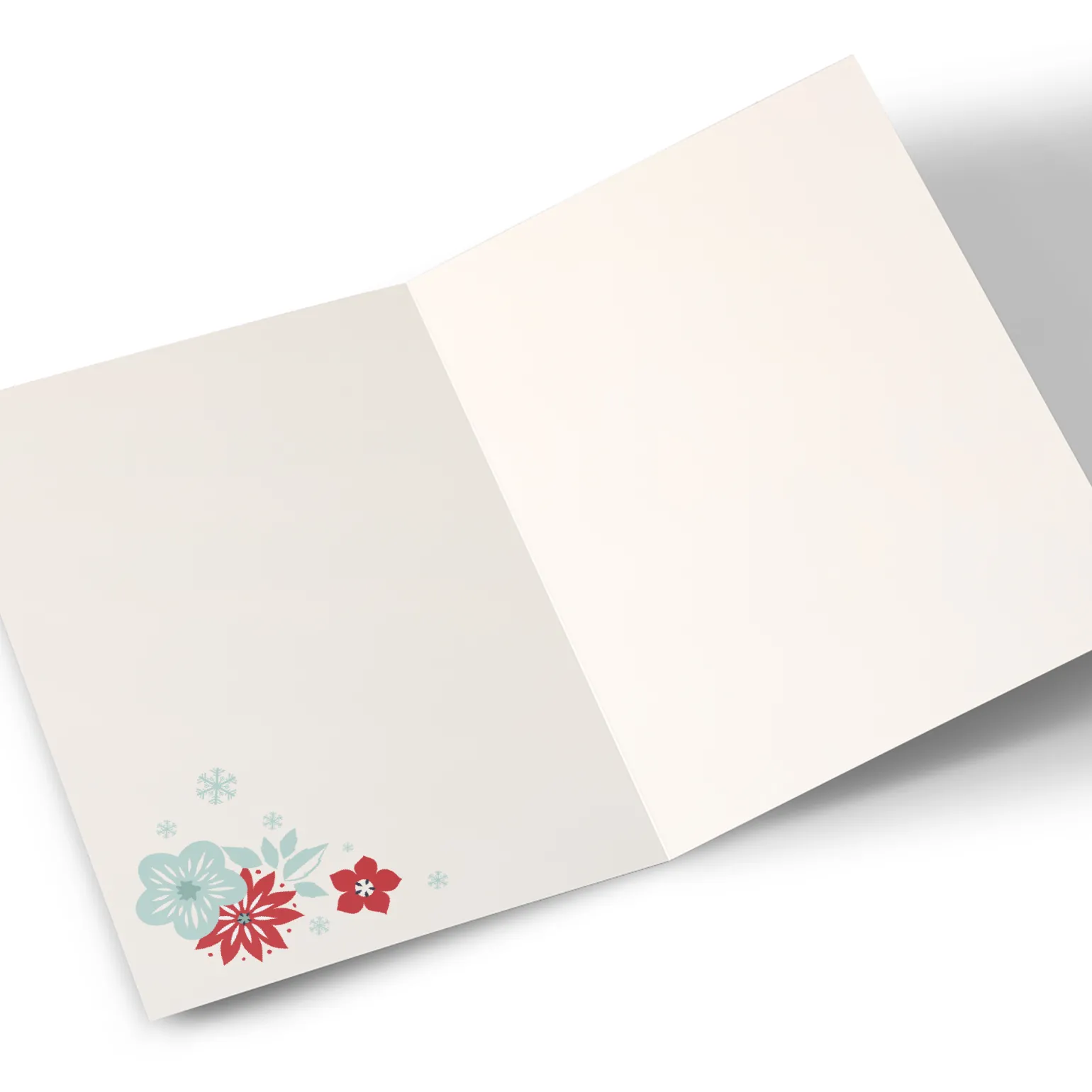 Photo Christmas Card - Winter Flowers, Grandma