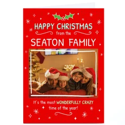 Photo Christmas Card - Wonderfully Crazy