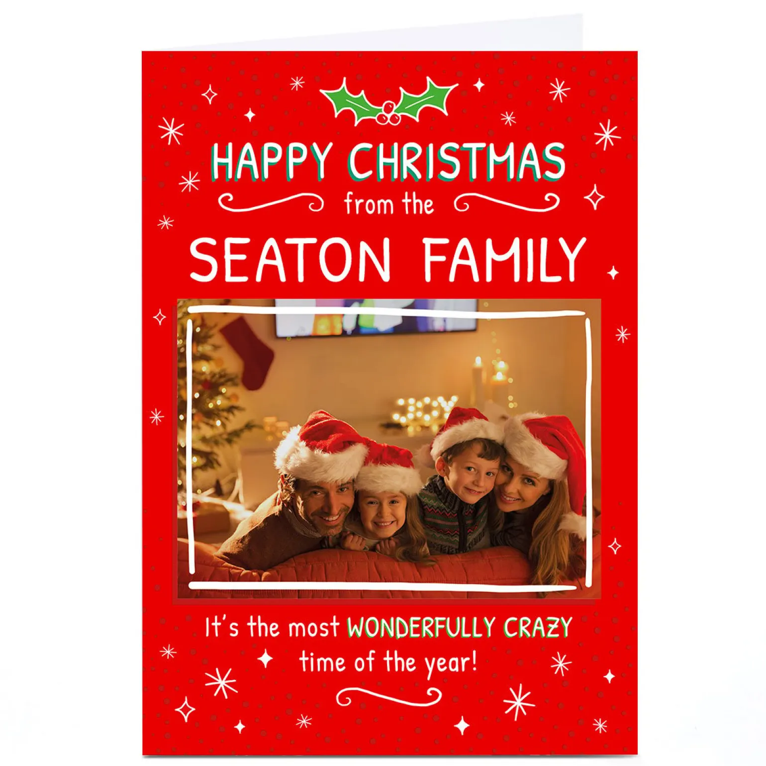 Photo Christmas Card - Wonderfully Crazy