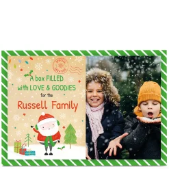 Photo Christmas Eve Box Card - Box Of Love & Goodies