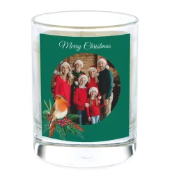 Photo Christmas Pomegranate & Cashmere Scented Candle - Christmas Robin