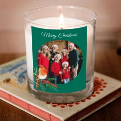 Photo Christmas Pomegranate & Cashmere Scented Candle - Christmas Robin