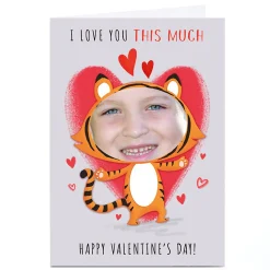 Photo Dalia Clark Valentine's Day Card - Tiger I Love You