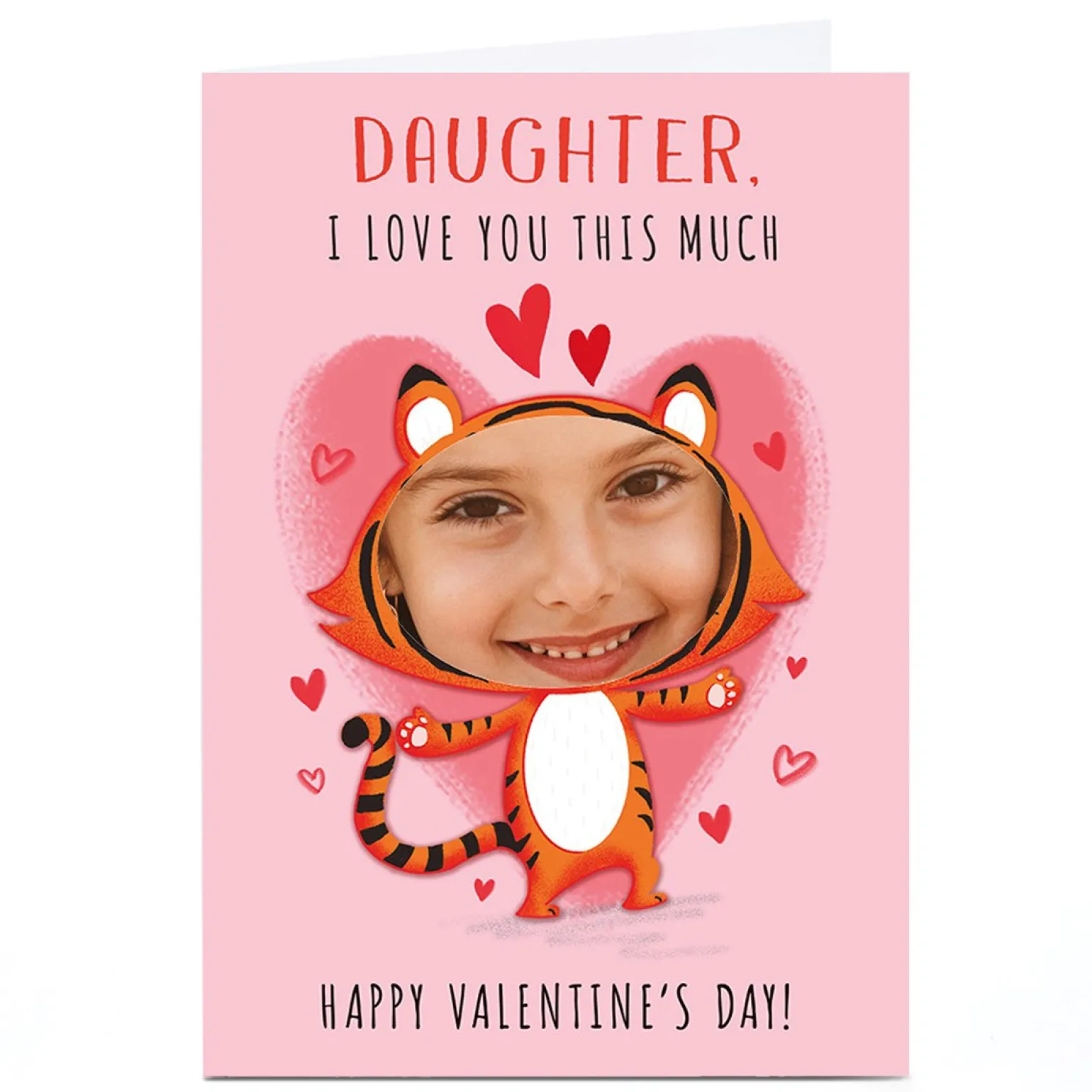 Photo Dalia Clark Valentine's Day Card - Tiger, Daughter